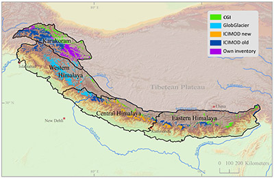 Subdivision of the Himalaya/Karakorum