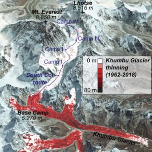 Six decades of increasing mass loss from Everest region glaciers