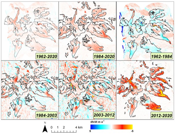 New article: Increased mass loss of glaciers in Volcán Domuyo (Argentinian Andes) between 1962 and 2020, revealed by aerial photos and satellite stereo imagery